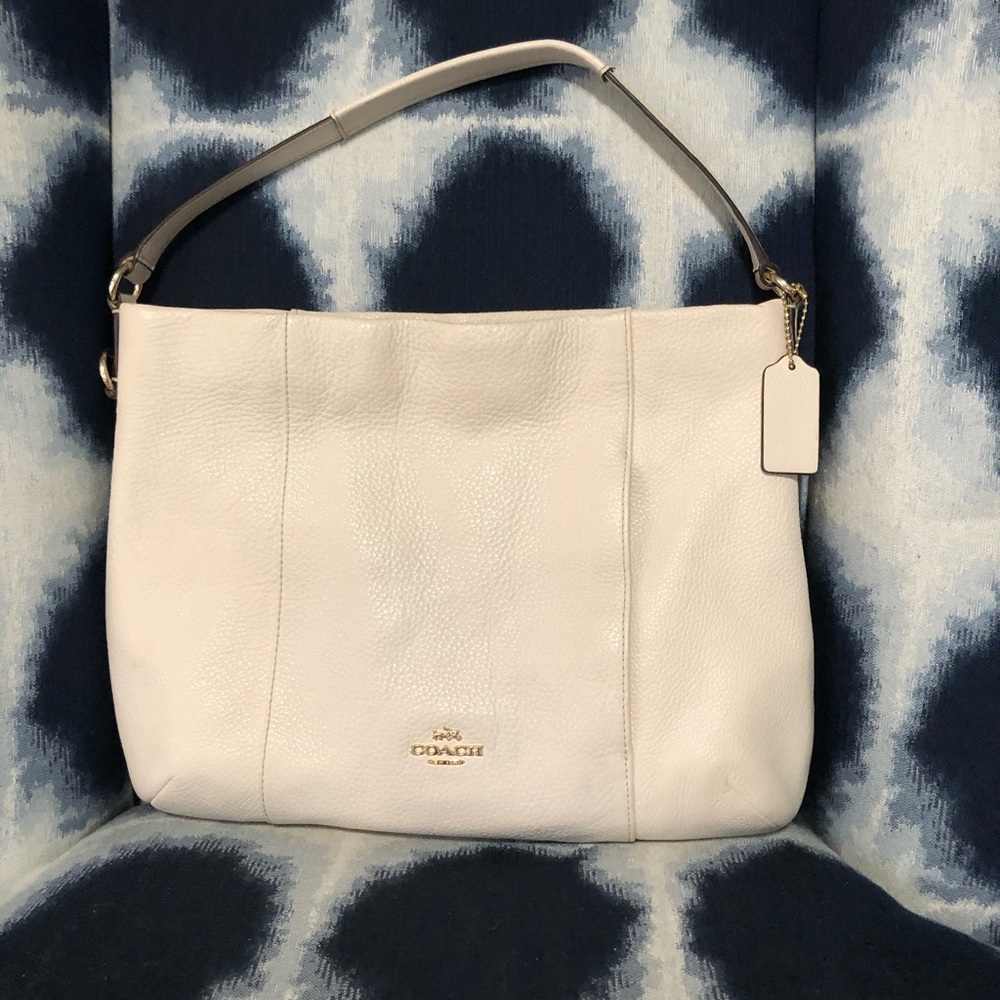 Coach winter white hobo